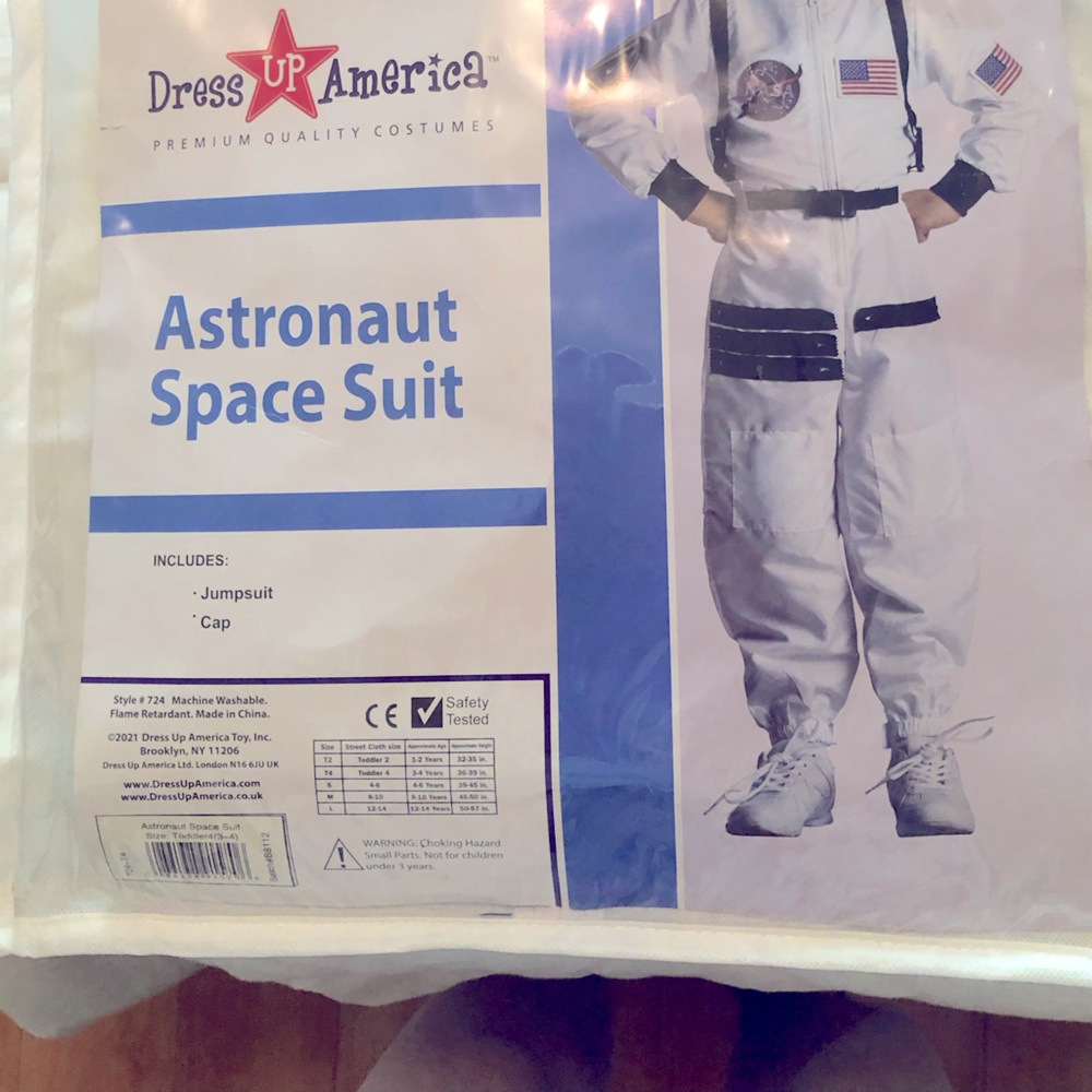 Kids Astronaut Costume - White - Picture 2 of 6